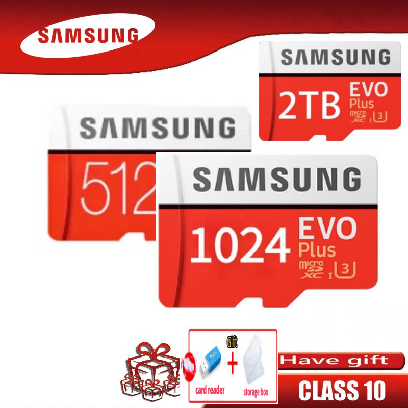 Cartão De Memória Especial Samsung TF 512GB/Gravador De Viagem 1TB/2TB Telefone Celular De Monitoramento SD universal