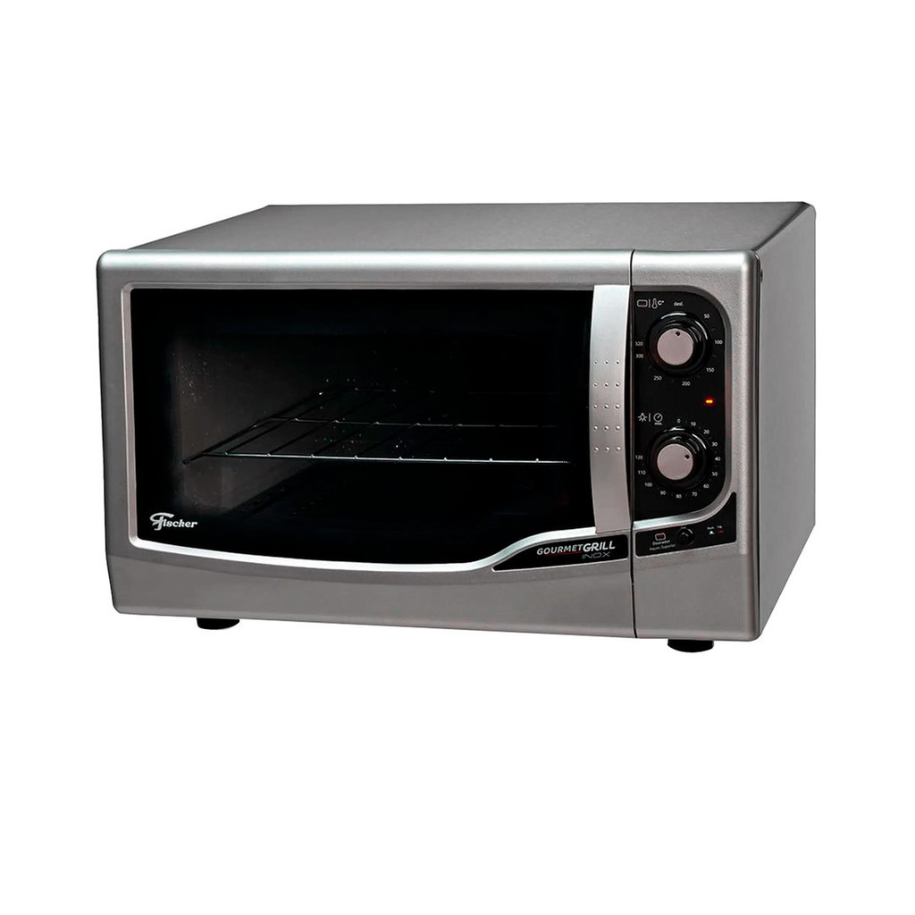 Forno Elétrico Fischer Gourmet Grill de Bancada 44L Inox em Oferta na Shopee