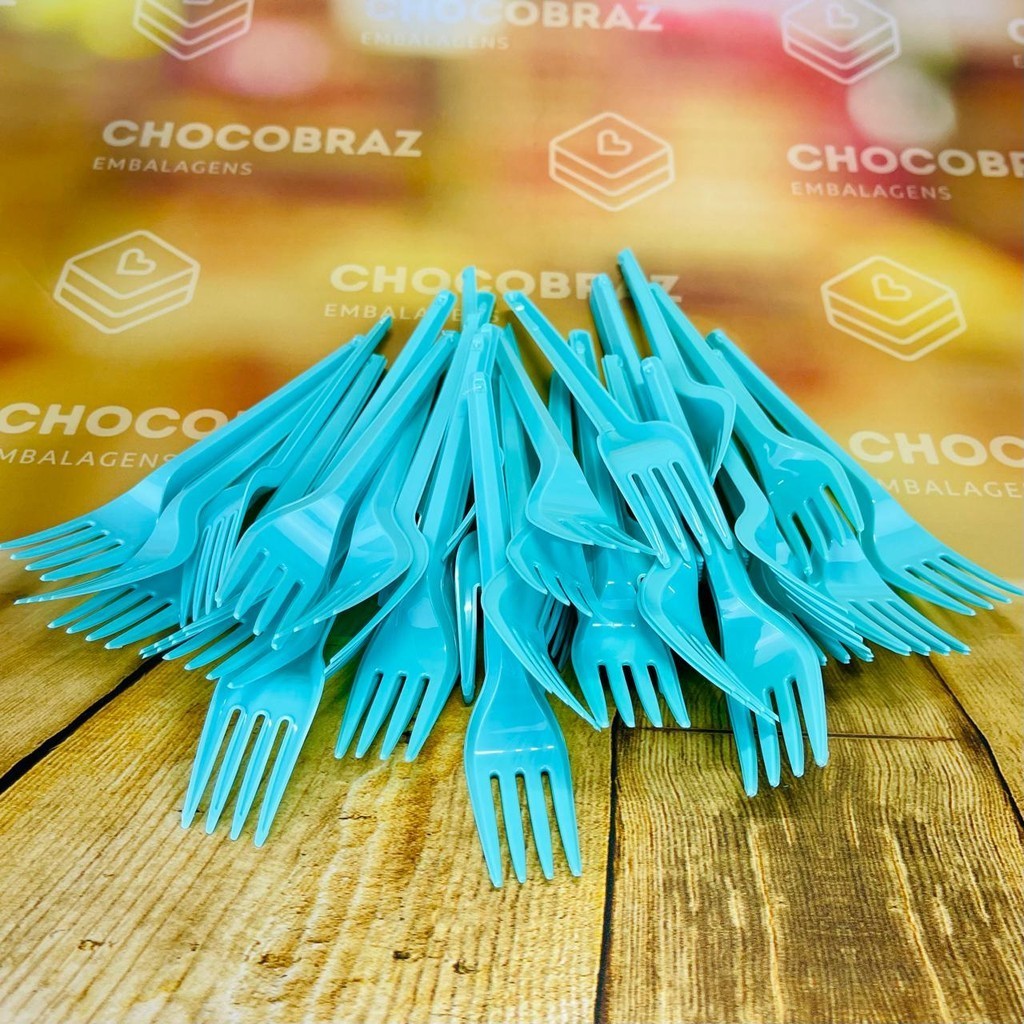 50~250 GARFO SOBREMESA PS AZUL TIFANI BELLO FESTAS em Oferta na Shopee