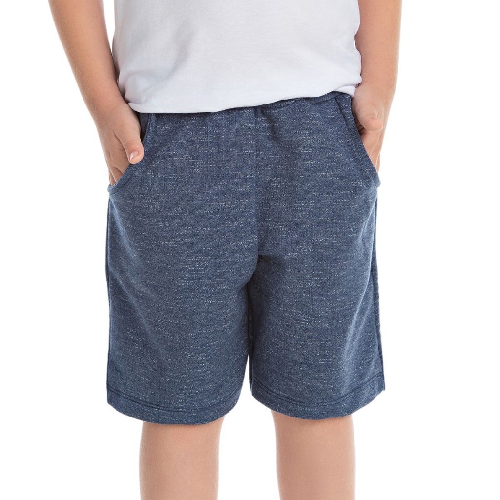 Bermuda Infantil Masculina Moletinho Molinê Confortável Menino Casual