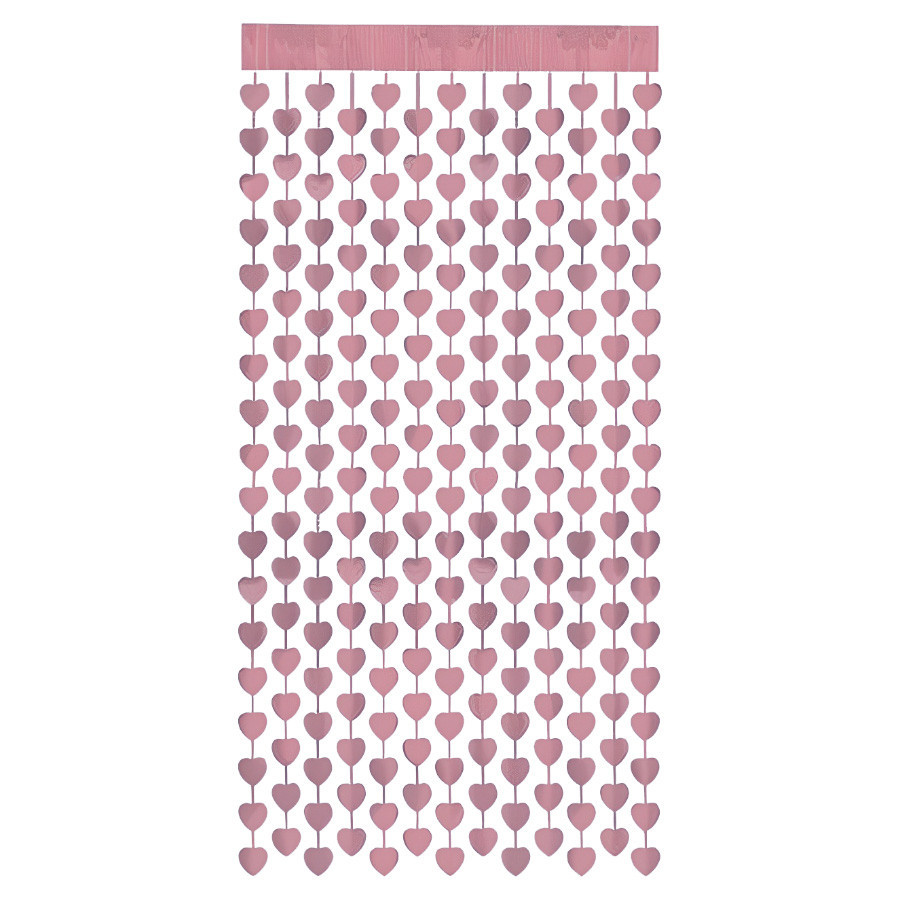 Cortina Decorativa Painel Mágico - Corações Lilás Metalizado - 1x2m - 1 unidade - Rizzo em Oferta na Shopee