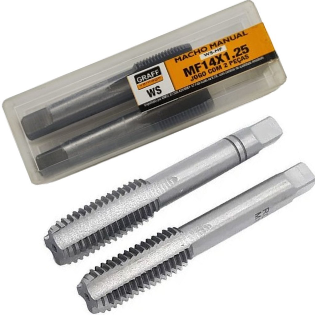 Macho Manual Aço Liga Ws-m M14 X 1,25 Jogo - 2 Peças