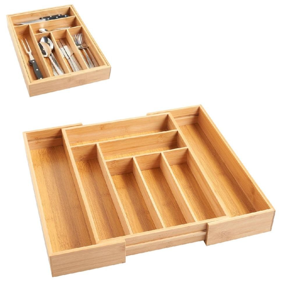 Organizador gaveta ajustável 8 compartimentos porta talheres extensível garfos faca colheres utensílios cozinha multiuso