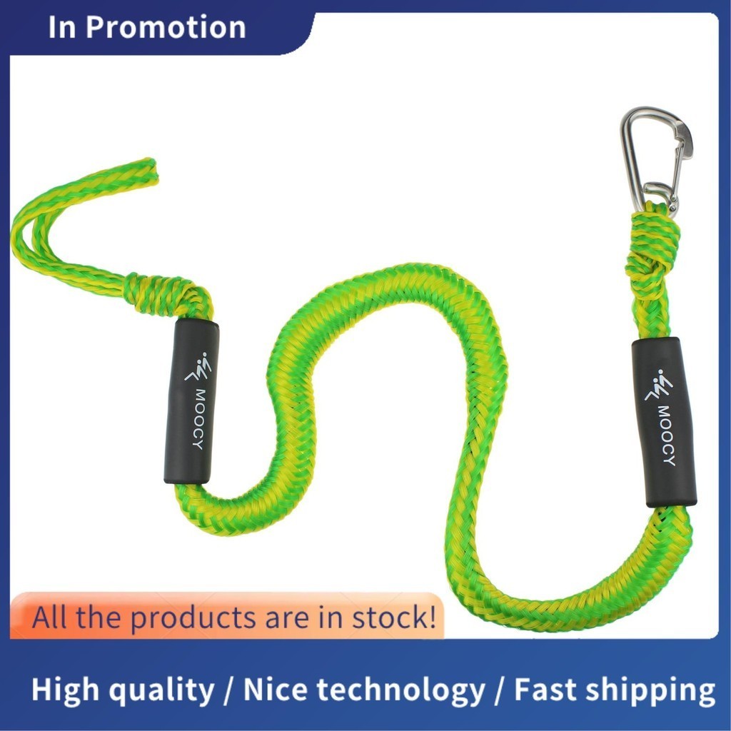 Moocy Boat Bungee Dock Line Com Cabos De Gancho Docking Rope Mooring Para Barcos Pontoon Jet Ski Seadoo Waverunner Kayak