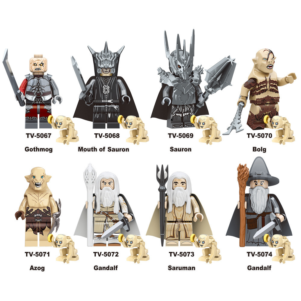 TV6409 Gothmog Boca De Sauron Bolg Saruman Azog Gandalf Bloco De Construção Coletar Brinquedos Para Crianças