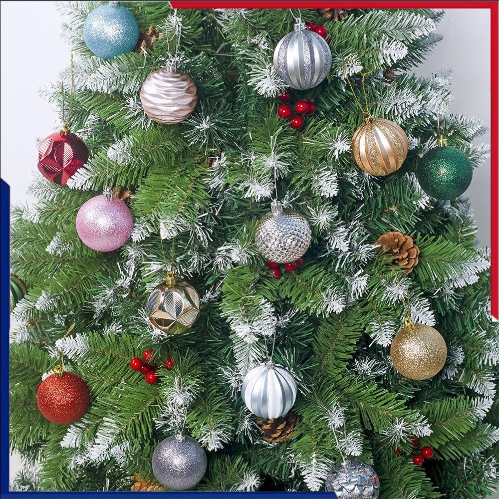 Suprimentos Para Festas Ao Ar Livre Enfeites De Bola De Natal Plástico Navidad Natal Presente De Ano Novo Decoração De Natal Bolas Árvore De Natal Pendurado Pingente Decorações De