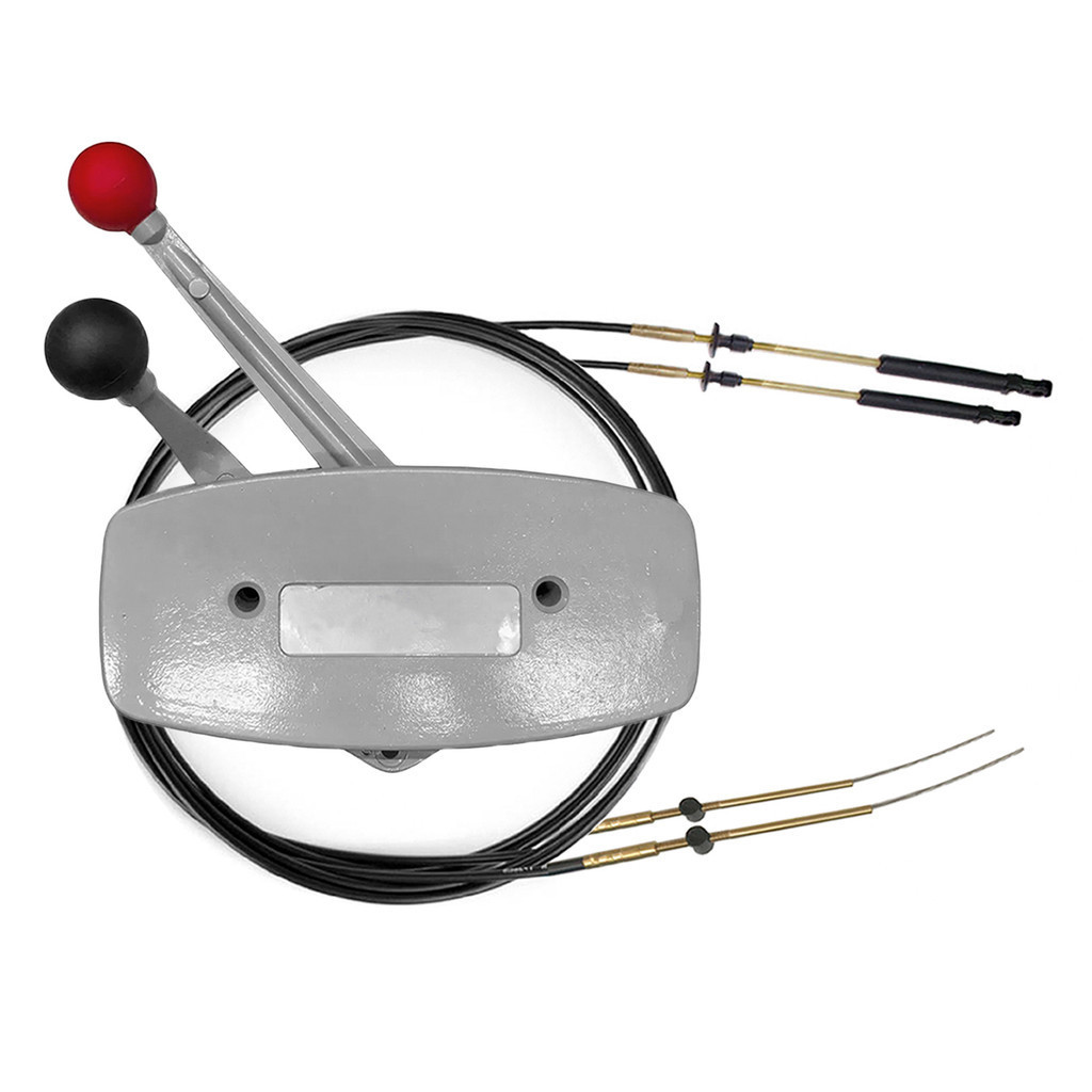 Manete Caixa + Cabo de Comando Motor Johnson Evinrude Barco Lancha Pés