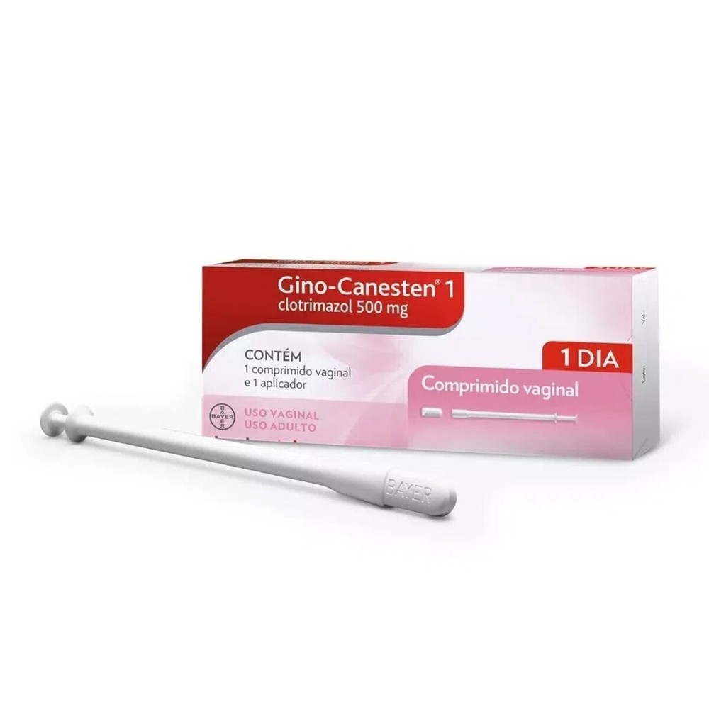 Gino-Canesten 500mg 1 Dia 1 Capsula Vaginal + 1 Aplicador em Oferta na Shopee