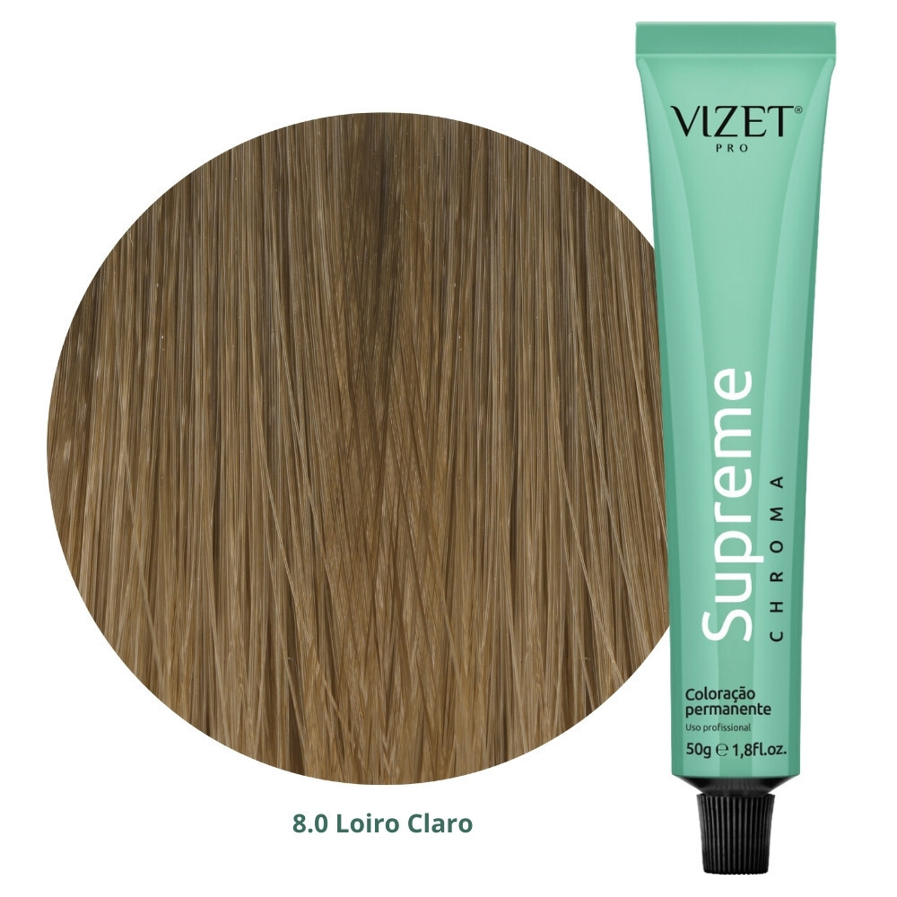 Coloração Supreme Chroma 8.0 Loiro Claro 50gr Vizet
