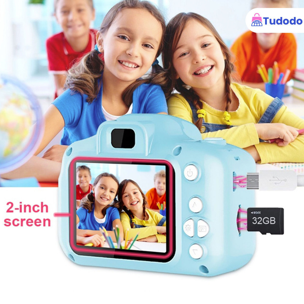 Mini Câmera Digital Infantil/Recarregável/ Fotografia de Verdade / Vídeos / Joguinhos - Oficial