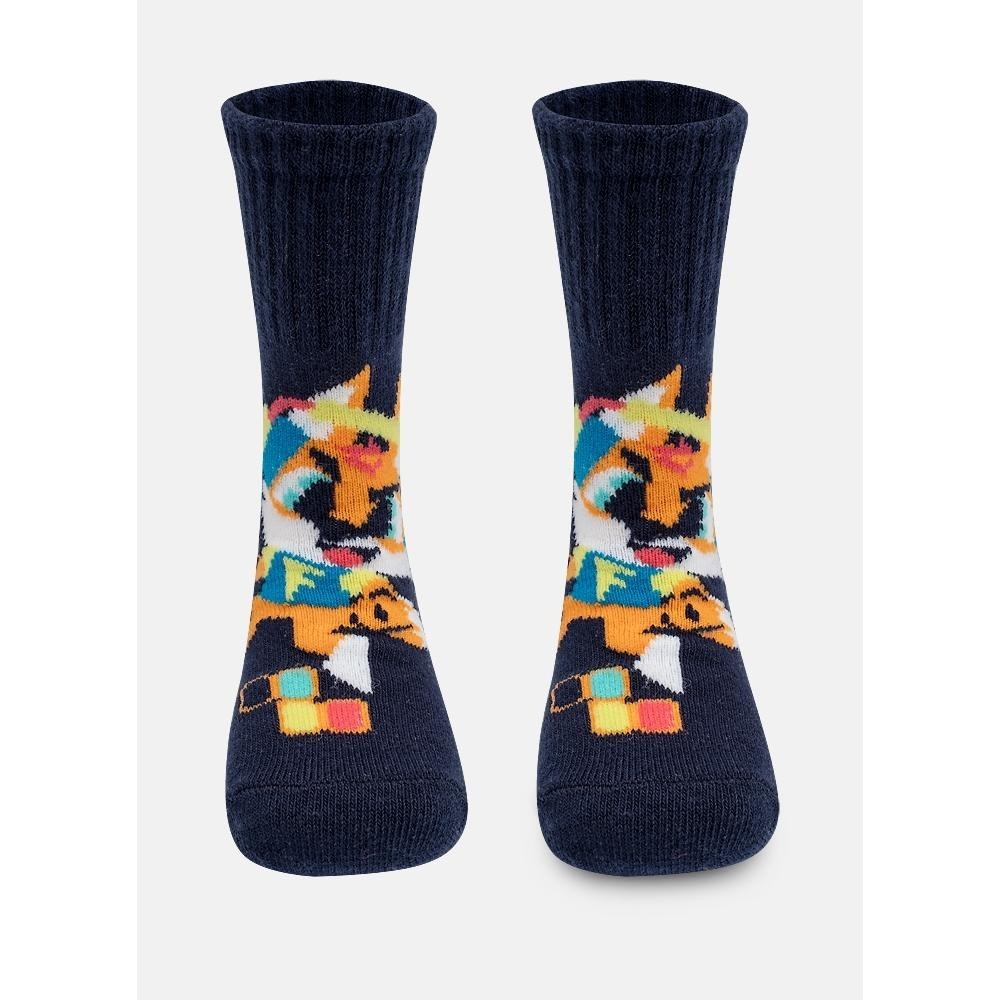 Meia Canelada Bebê Menino Raposa Gamer - Puket em Oferta na Shopee