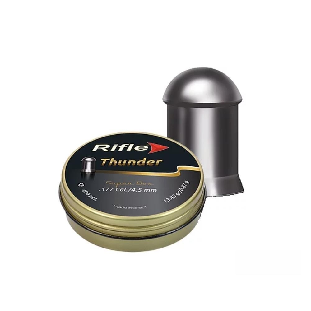 Chumbinho Rifle Thunder Super Box 4,5mm - 400 Un em Oferta na Shopee