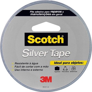 Fita Silver Tape SCOTCH 45MM X 25M em Oferta na Shopee