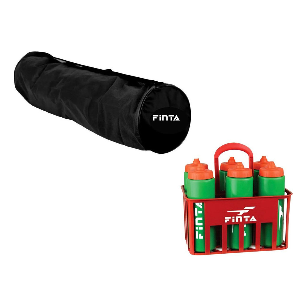 Kit Para Futebol Porta Bolas Com Alça Mais Kit Cesto Squeeze