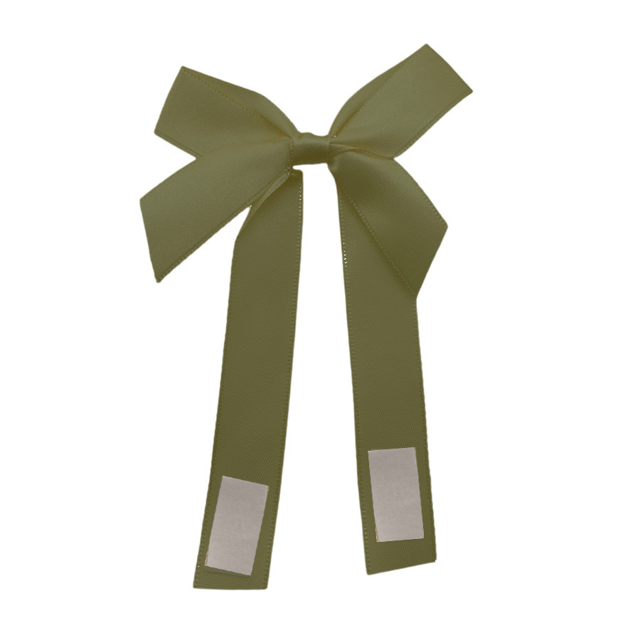 Laço Perfeito de Fita de Cetim com Adesivo - Verde Oliva - M 6x21cm - 3 unidades - Cromus - Rizzo
