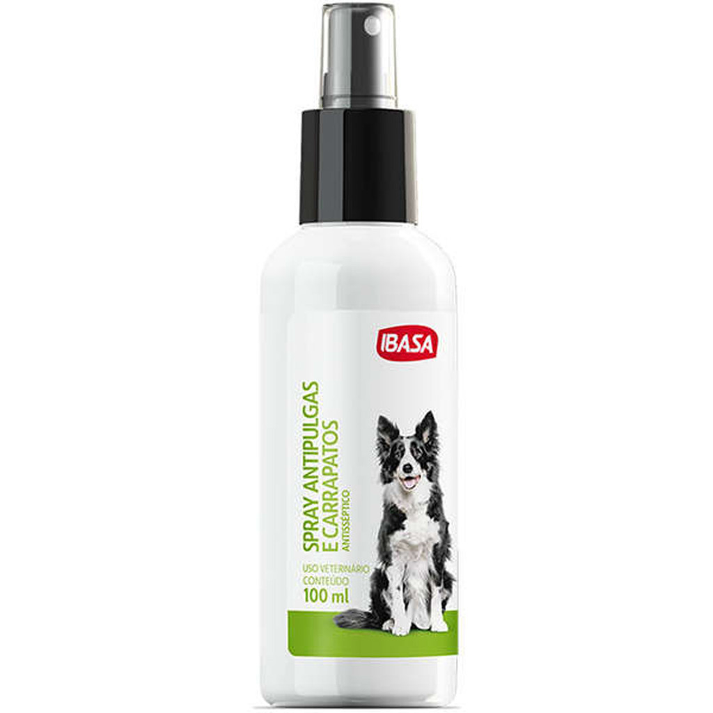 Spray Antipulgas Ibasa para Cães - 100 mL - Pets