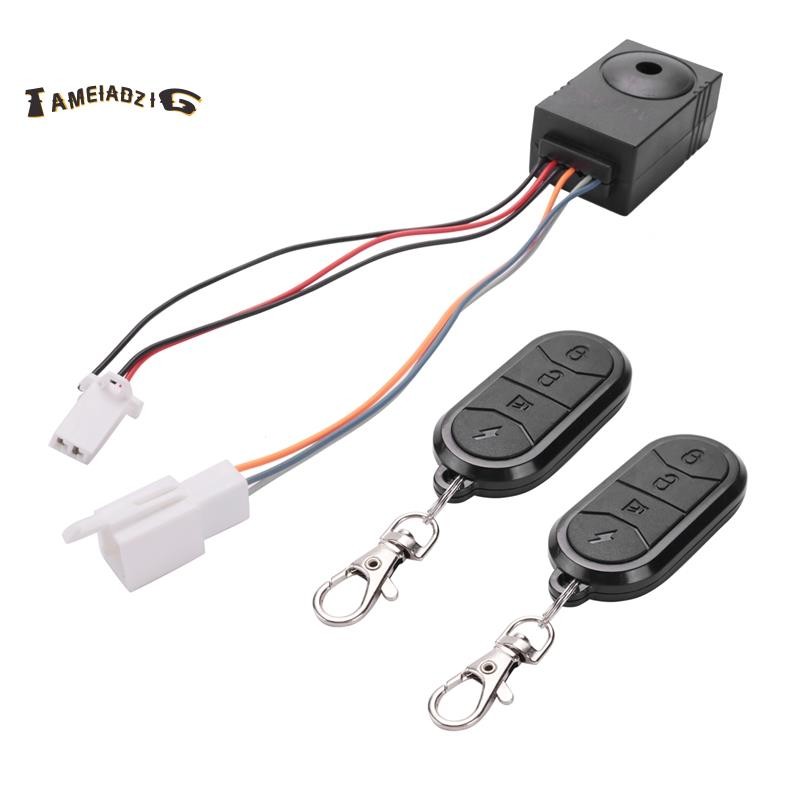 Sistema De Alarme Ebike Dual Remote Control 36V 48V 60V 72V Acessórios Universal À Prova D'água Substituição De Bicicletas Elétricas