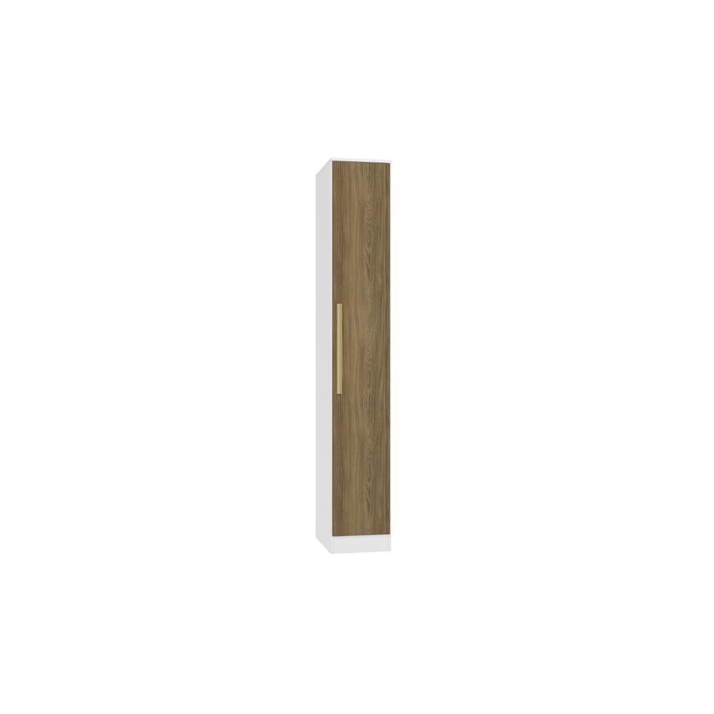 Guarda-Roupa 1 Porta Kappesberg Adapt Branco/Nogueira 36cm - Home & Living
