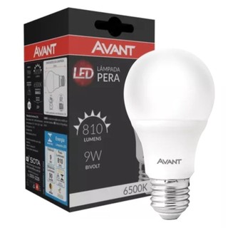 Lâmpada Led Avant 9W E27 6,5K Branca 25000H 810 Lúmens, Normatizada, Bivolt em Oferta na Shopee