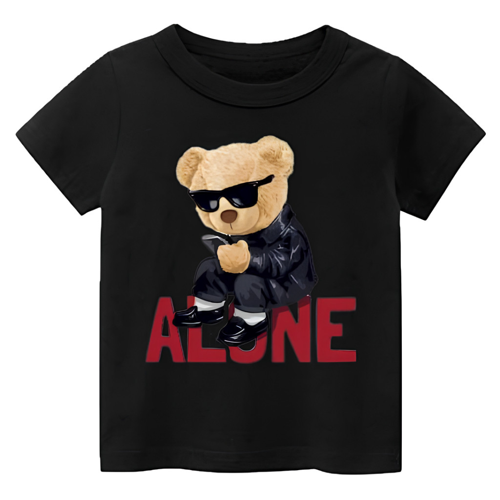 Camiseta camisa urso diversas estampas Infantil 100% algodão