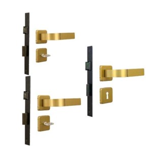 Kit 2 Fechaduras Internas e 1 Banheiro Roseta Módena Bronze MGM em Oferta na Shopee