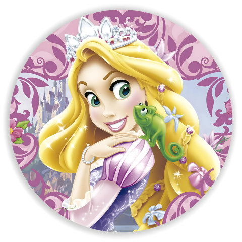 NOVO Painel Festa Infantil Redondo Rapunzel Coroa de Diamantes, Pascal, fundo geométrico roxo + Arco, Suporte incluso. Fazemos personalizado com qualquer tema. Confeccionado em Lona fosca, impressão de alta resolução. cenário , p/ Decoração
