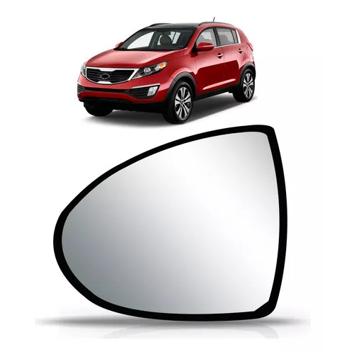 Lente Retrovisor Sportage Sem Aqueci 2011 2012 2013 A 2016