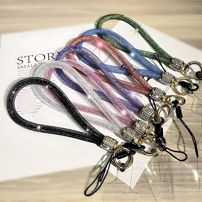 Cordão Para Smartphone de Luxo Universal Alça Pulseira Pulso Strass