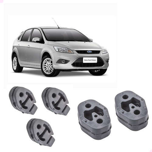 Kit Borracha Coxim Escapamento Ford Focus
