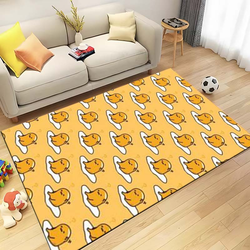 Tapete Gudetama 3D , Quarto , Decoração De Casa , Sala De Estar , Fofo , Leve , Retangular , Lavável 120X160 CM