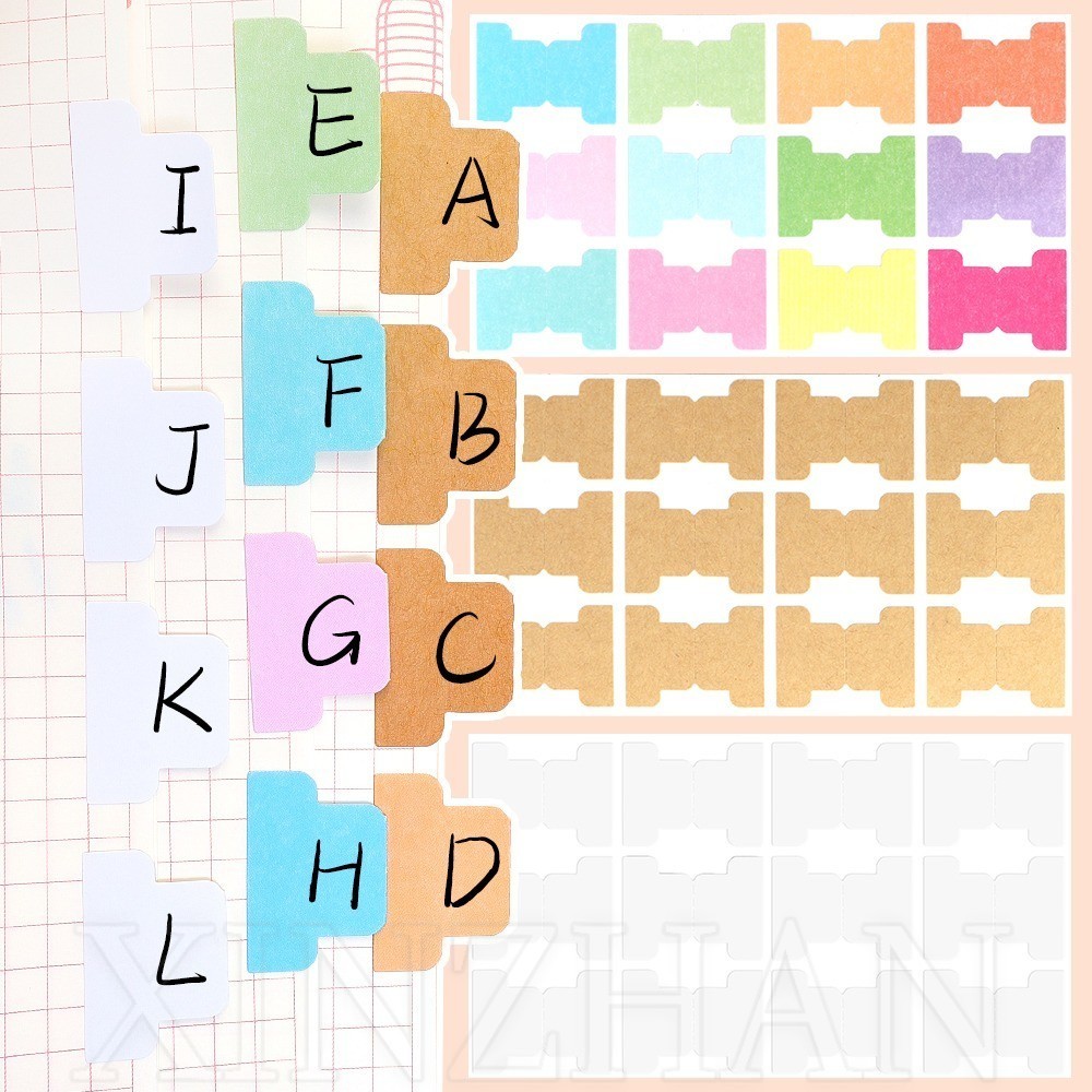 120 Adesivos Índice Colorido-Marcador De Bloco De Notas-Adesivas Abas De Marca De Cor Do Arco-Íris-Gravável , Em Branco em Oferta na Shopee