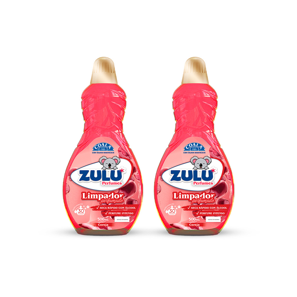 kit Limpador Zulu perfumes Cereja 500 ml