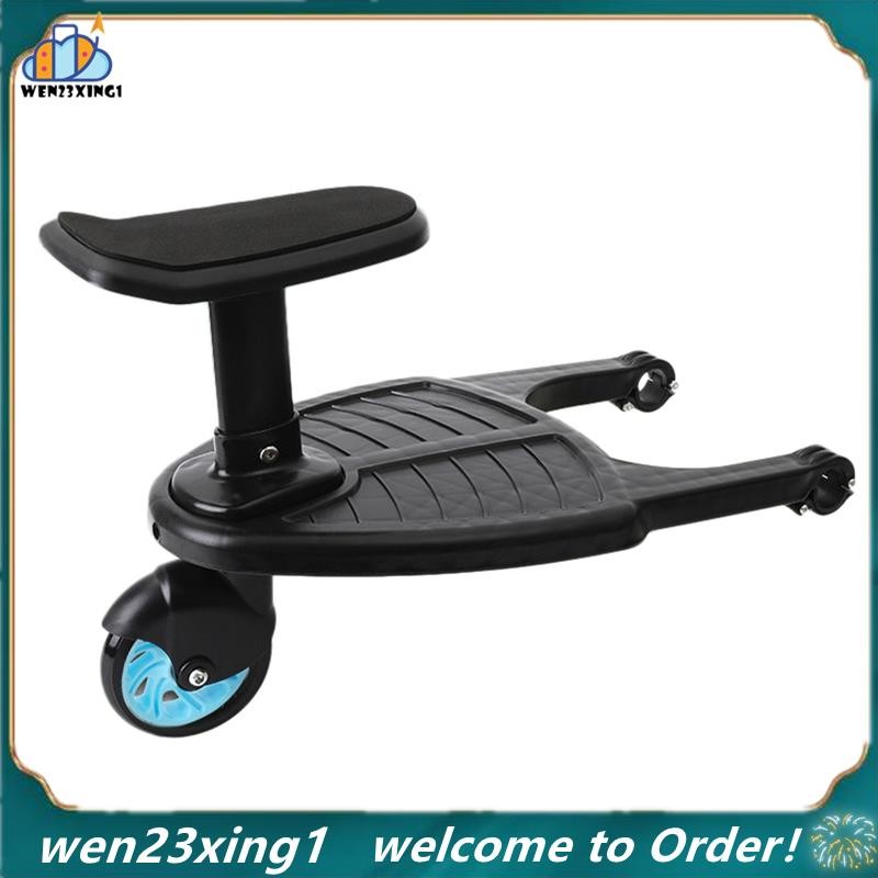 [Wen-Shop] Carrinho De Bebê Com Rodas , Placa De Roda Infantil , Passeio A Bordo , Assento Removível , Azul em Oferta na Shopee