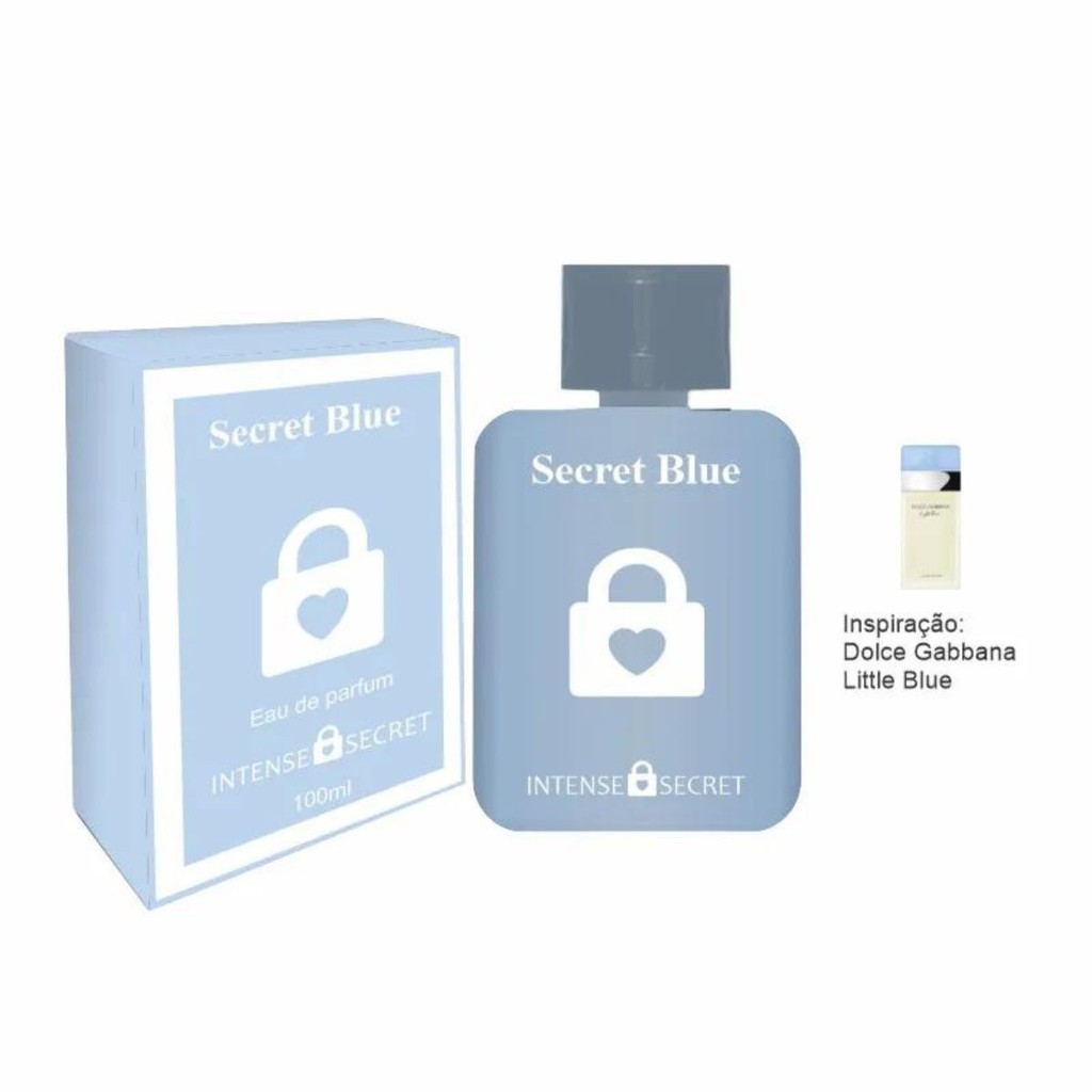 Perfume Secret Blue 100ml - Intense Secret