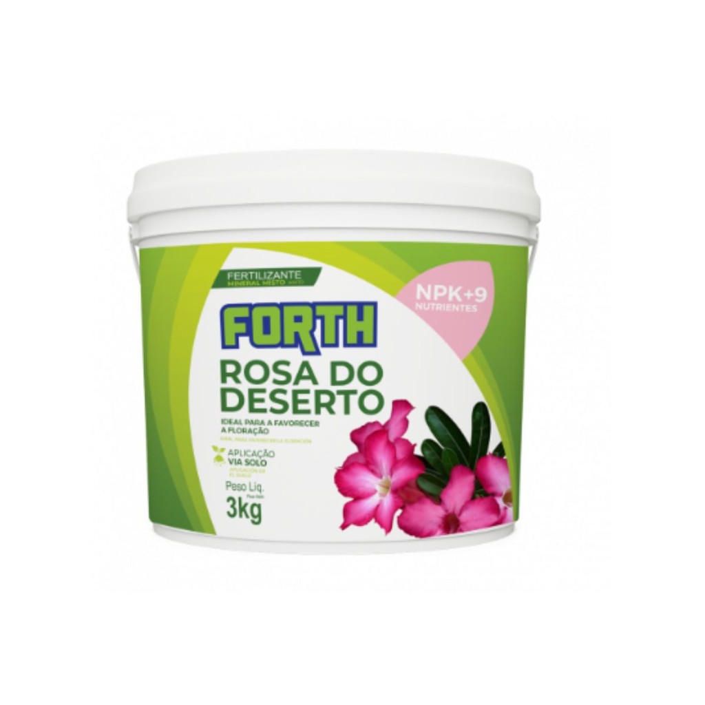 Fertilizante Forth Rosa do Deserto Adubo 3kg