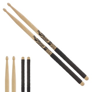 Baqueta Bateria 5A com Pegada Comfort Grip Profissional Linha Spanking Ponta de Madeira