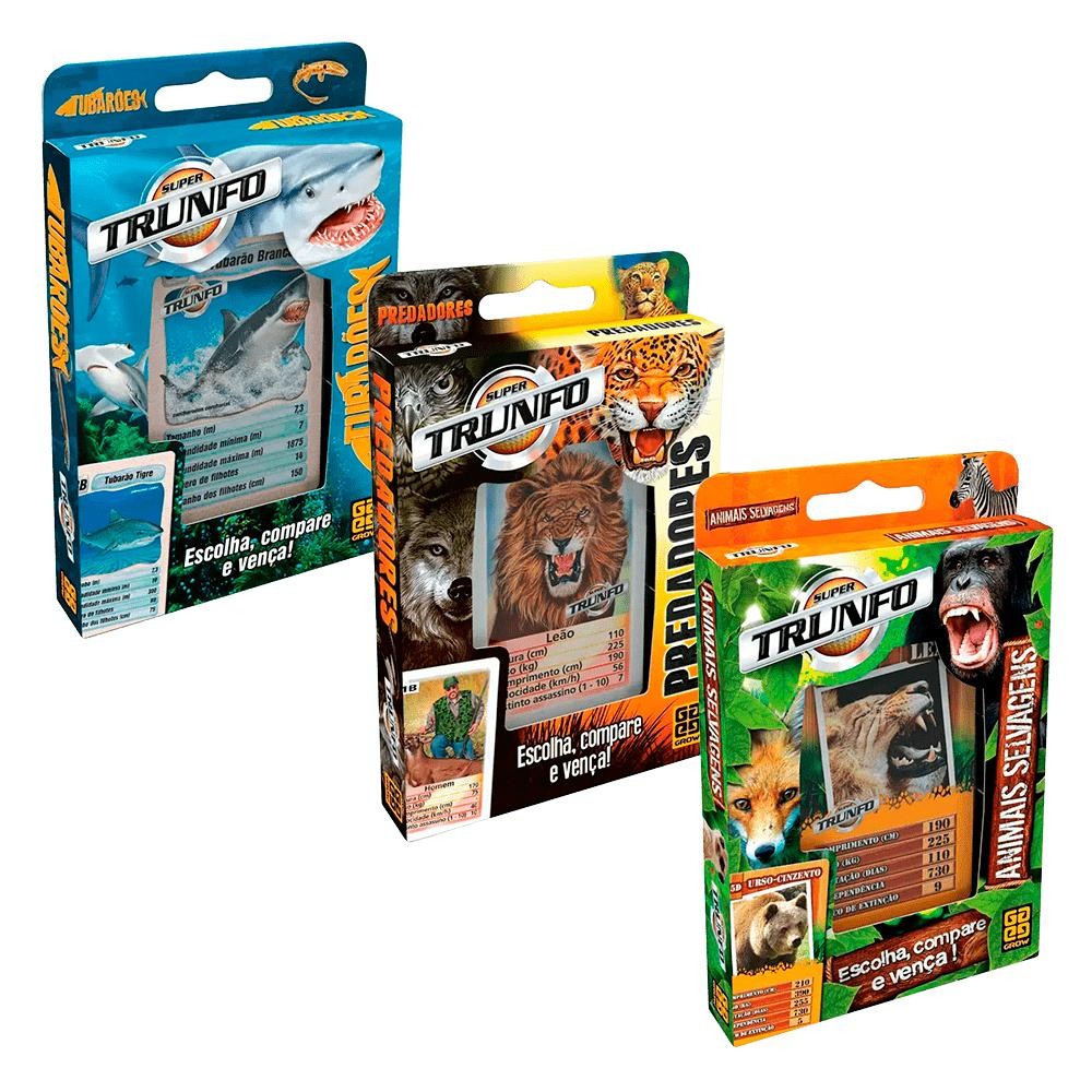 Combo Super Trunfos Ferozes em Oferta na Shopee