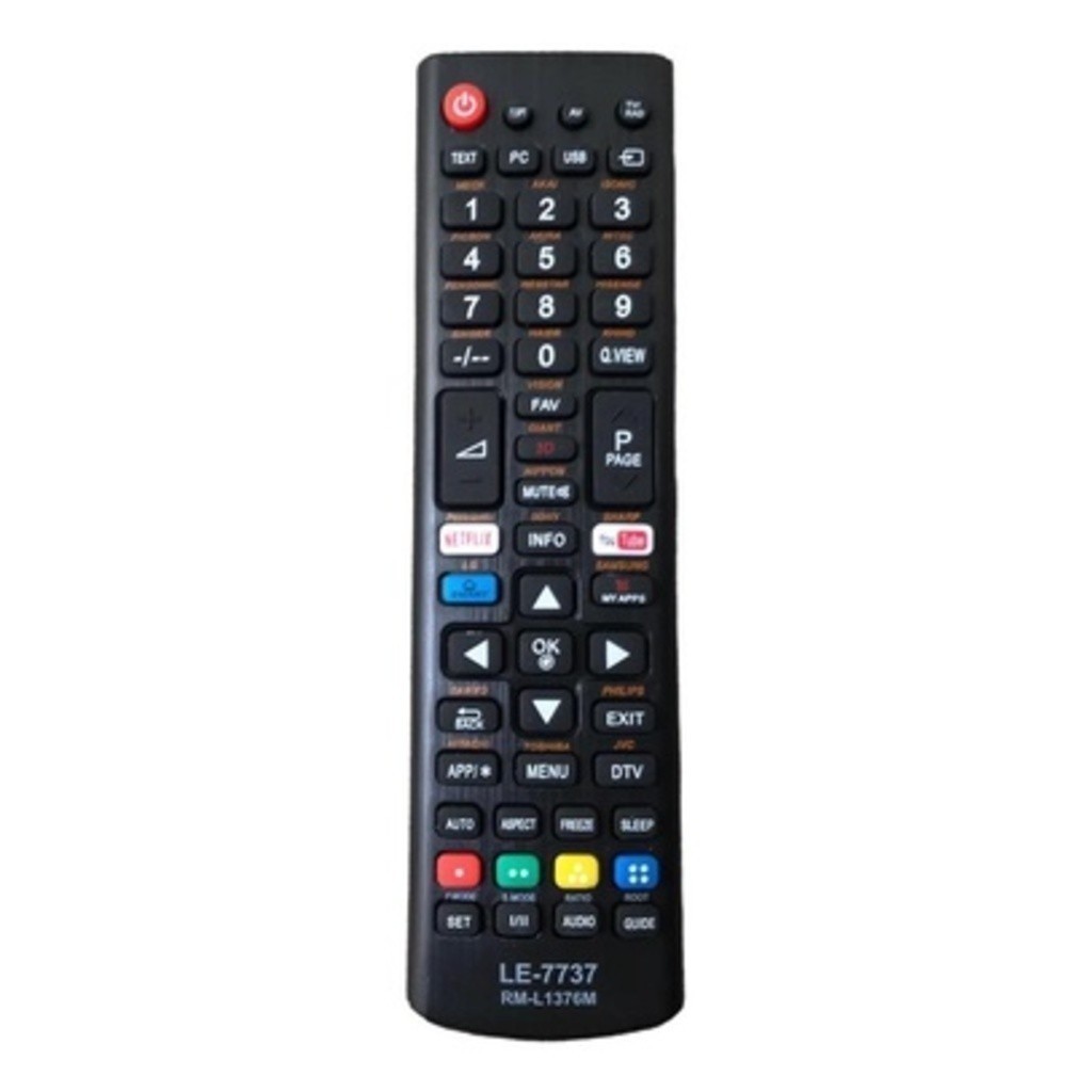 Controle Universal Para Tv Smart L G E Samsung Tv Led E Lcd - Substituto Compatível