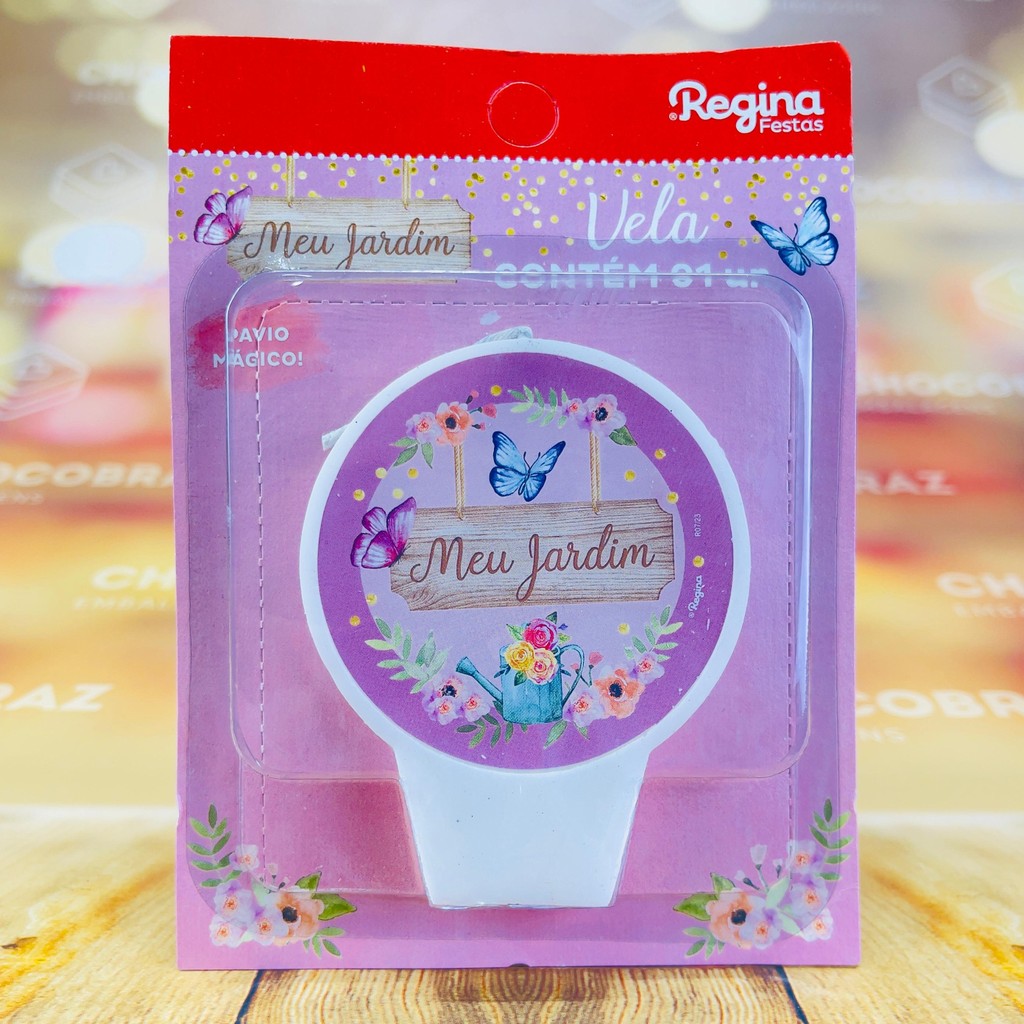 VELA  ANIVERSARIO FESTA MEU JARDIM REGINA