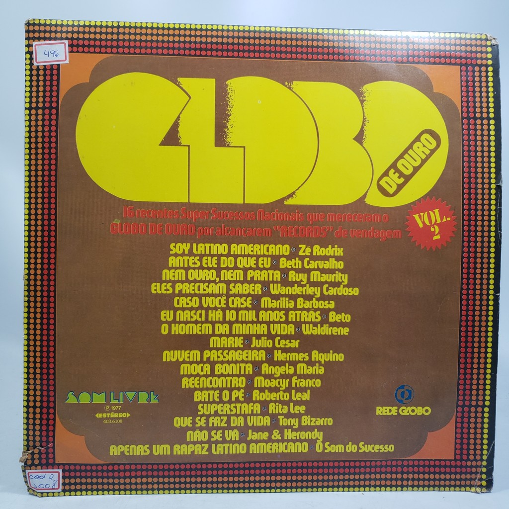 Lp Globo De Ouro Vol.2