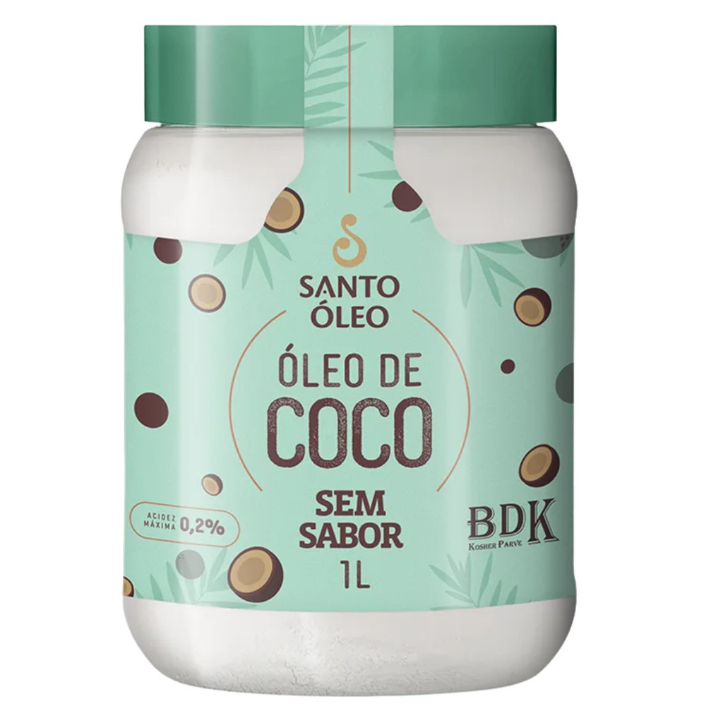 Óleo de Coco Sem Sabor 1L Santo Óleo