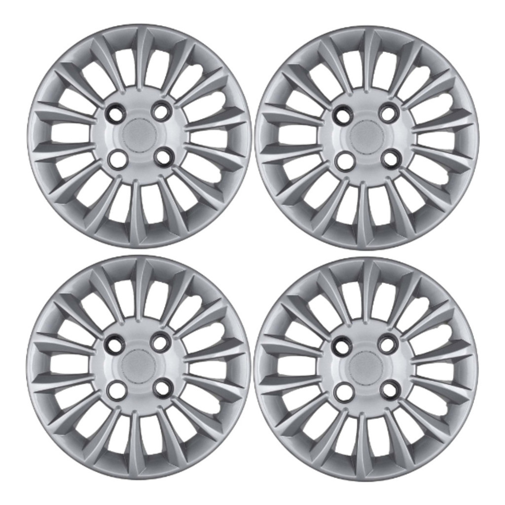 Kit 4 Calota Fiat Linea Aro 14 2014 2016 2018 2020 Antiperda