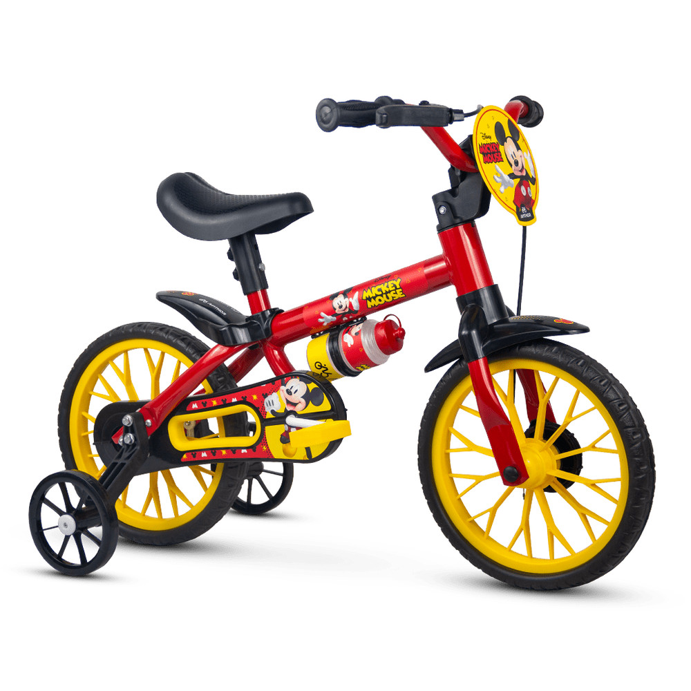 Bicicleta Infantil Mickey Aro 12 - Comprar com Melhor Preço em Equipamentos Esportivos e Recreação ao Ar Livre