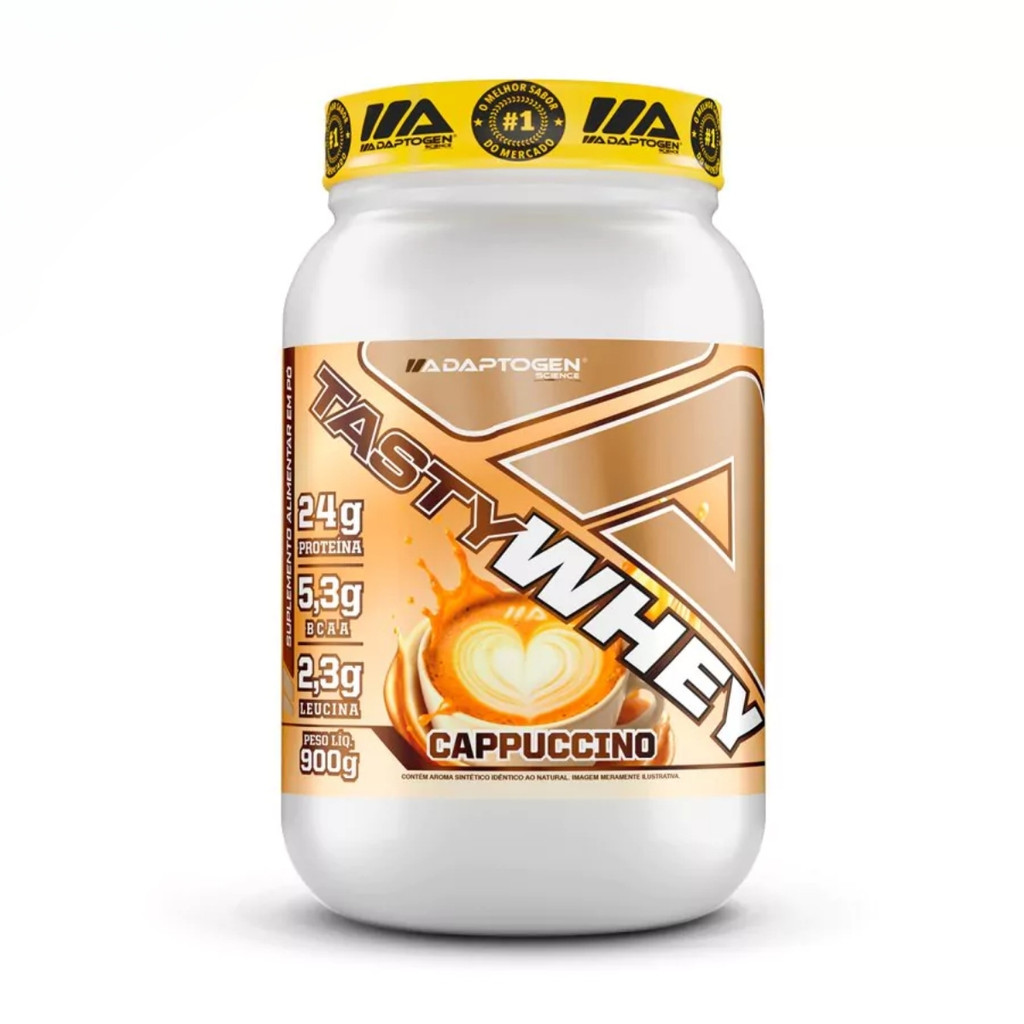 Tasty Whey 3w Gourmet Pote 900g Sabor Cappuccino Adaptogen - Health