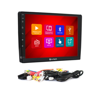 Central Multimídia 9 Pol Android Auto CarPlay E-Tech 2 Din Combat Bluetooth Usb Fm Espelhamento Android IOS em Oferta na Shopee