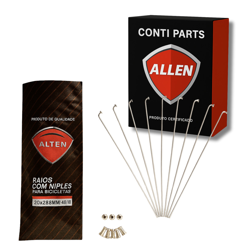 Raio Dianteiro Cromado 3.5mm CG Titan 125 83 a 99 Jogo 36un