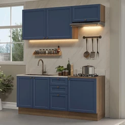 Armário de Cozinha Compacta 180 cm Vik Madesa 01