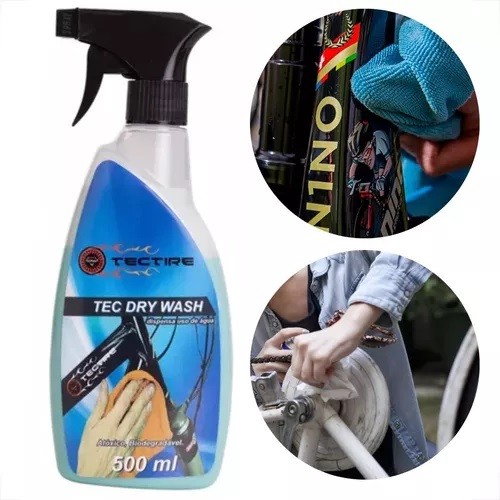 Shampoo Limpador a Seco Lavagem Bike TecTire Dry Wash 500ml