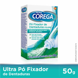 Corega Ultra Pó Fixador 50g em Oferta na Shopee
