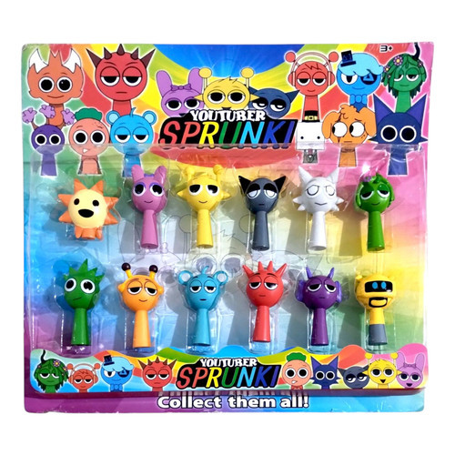 Brinquedo Infantil 12 Bonecos Sprunki Rhythm Box Presente Infantil Brinquedo lançamento